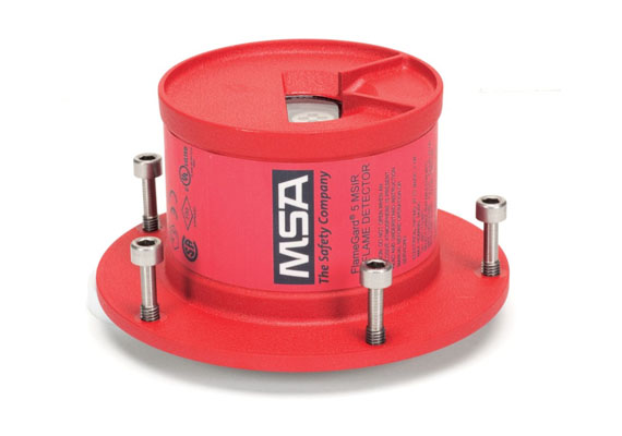 MSA's FlameGard® 5 MSIR Detector is an advanced multi-spectrum flame detector designed to provide superior false alarm immunity with the widest field of view. The detector employs a state-of-the-art multi-spectrum infrared (MSIR) sensor array with a sophisticated Neural Network Technology (NNT) system.